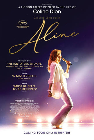 ALINE - 27"X40" D/S Original Movie Poster One Sheet 2021 Celine Dion RARE