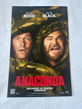ANACONDA - 11"x17" Original Promo Movie Poster 2025 Jack Black Paul Rudd