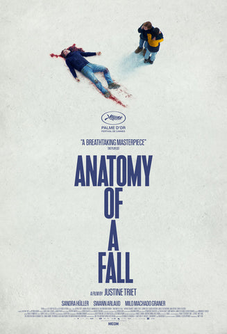 ANATOMY OF A FALL - 27"x40" D/S Original Movie Poster One Sheet 2023 Cannes