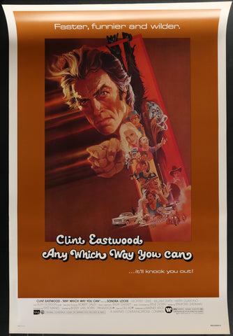 ANY WHICH WAY YOU CAN - 27"x41" Original Movie Poster One Sheet ROLLED Clint Eastwood 1980