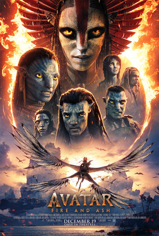 AVATAR FIRE AND ASH - 27"X40" D/S Original Movie Poster One Sheet James Cameron 2025