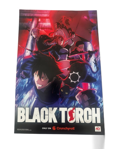 BLACK TORCH - 12"x18" D/S Original Promo Movie / TV Poster MINT SDCC 2026 Viz Media