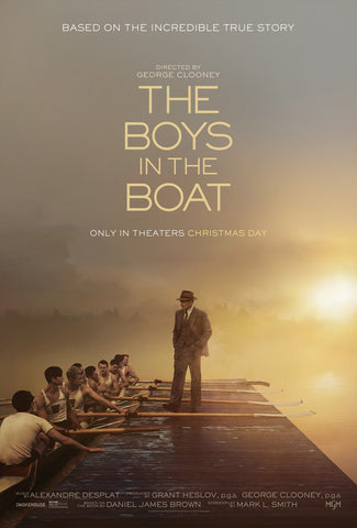 THE BOYS IN THE BOAT - 11.5"x17" Original Promo Movie Poster MINT George Clooney 2023