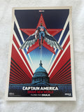 CAPTAIN AMERICA BRAVE NEW WORLD 13"x19" Original Movie Poster IMAX AMC Wk 1 MINT
