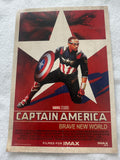 CAPTAIN AMERICA BRAVE NEW WORLD 13"x19" Original Movie Poster IMAX AMC Wk 2 MINT