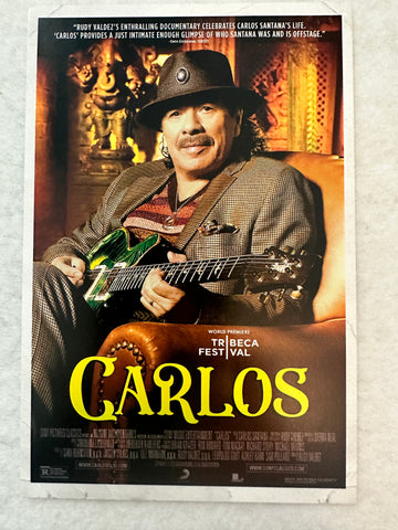 CARLOS - Original Movie Postcard 4"x6" MINT 2023 Santana Documentary