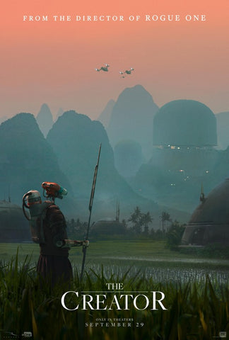 THE CREATOR - 27"X40" D/S Original Movie Poster One Sheet 2023 Gareth Edwards