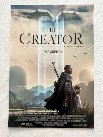 THE CREATOR 13"x19" Original Promo Movie Poster MINT 2023 John David Washington