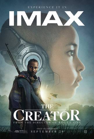 THE CREATOR 11"x17" Original Promo Movie Poster MINT 2023 IMAX Gareth Edwards