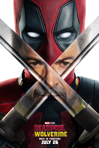 DEADPOOL & WOLVERINE - 27"X40" D/S Original Movie Poster One Sheet 2024 MARVEL B