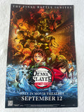 DEMON SLAYER INFINITY CASTLE THE MOVIE 11x17 Original Promo Movie Poster 2025 MINT