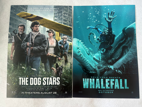 TH DOG STARS / WHALEFALL 13"x19" DS Original Movie Poster MINT 2026 Ridley Scott