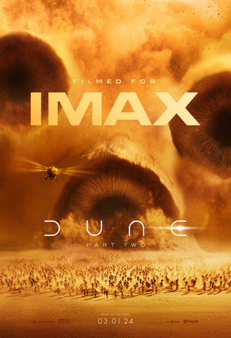 DUNE PART TWO - 11.5"x17" Original Promo Movie Poster MINT IMAX Fan Event 2024
