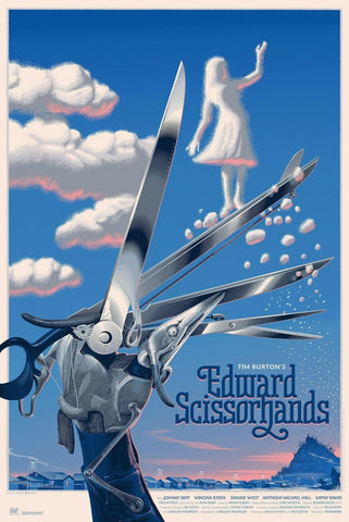 EDWARD SCISSORHANDS Limited Edition 24"x36" Poster Print 66/425 Laurent Durieux