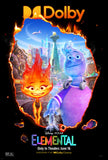 ELEMENTAL - 9"x13" Original Promo Movie Poster DOLBY MINT Pixar Disney 2023