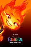 ELEMENTAL - 27"x40" D/S Original Movie Poster One Sheet 2023 PIXAR Fire