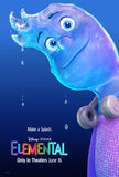 ELEMENTAL - 27"x40" D/S Original Movie Poster One Sheet 2023 PIXAR Water