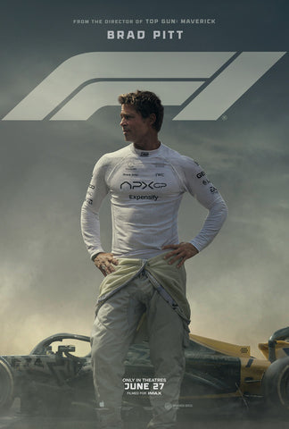 F1 - 27"X40" D/S Original Movie Poster One Sheet 2025 Brad Pitt Formula 1 Racing