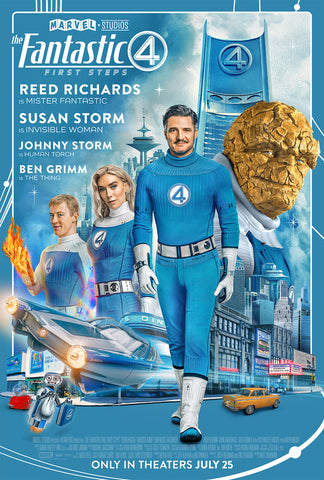 FANTASTIC FOUR: FIRST STEPS - 27"X40" D/S Original Movie Poster One Sheet 2025