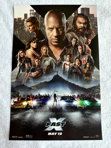 FAST X 11x17 Original Promo Movie Poster MINT Vin Diesel Jason Mamoa John  Cena 2023, The Cinema Collection