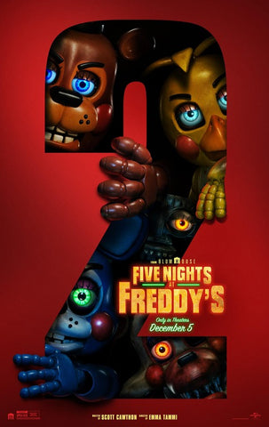 FIVE NIGHTS AT FREDDY'S 2 - 11"x17" Original Promo Movie Poster MINT 2025