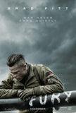 FURY - 11.5"x17" Original Promo Movie Poster 2014 BRAD PITT Mint
