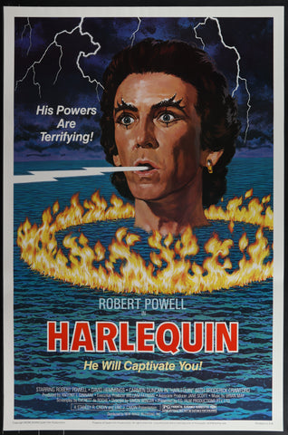 HARLEQUIN  - 27"X41" Original Movie Poster One Sheet RR1983 Rolled Robert Powell