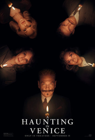 A HAUNTING IN VENICE - 13"x19" Original Promo Movie Poster MINT 2023 Hercule Poirot