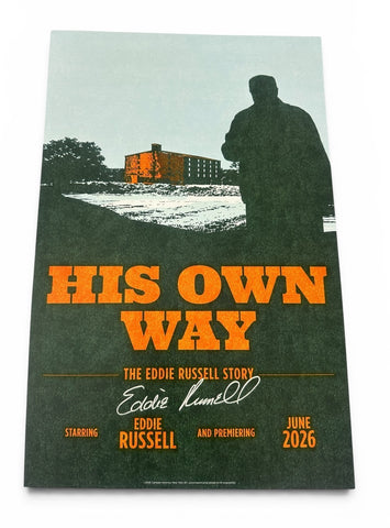 HIS OWN WAY THE EDDIE RUSSELL STORY - 11"x17" Original Promo Movie Poster 2026 MINT
