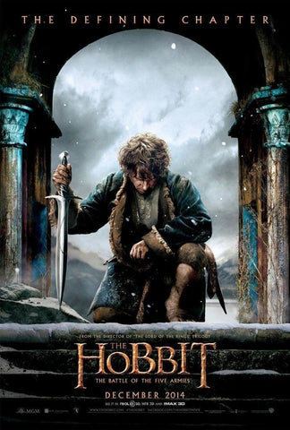 THE HOBBIT: BATTLE OF THE FIVE ARMIES - 11.5"x17" Original Promo Movie Poster 2014 LOTR