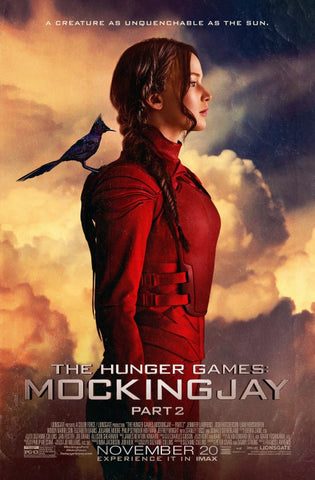 HUNGER GAMES: MOCKINGJAY PART 2 - 13.25"x20" Original Promo Movie Poster 2015 Jennifer Lawrence