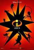 INCREDIBLES 2 - 13"x19" Original Promo Movie Poster IMAX MINT Pixar Disney 2018