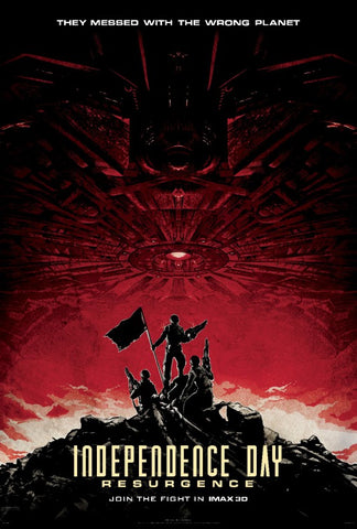 INDEPENDENCE DAY RESURGENCE - 13"x19" Original Promo Movie Poster IMAX 2016 MINT