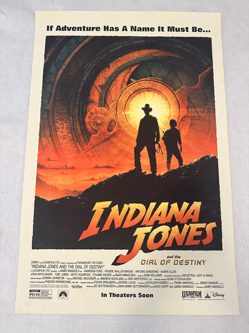 INDIANA JONES AND THE DIAL OF DESTINY - 24"x36 Poster Print Cinemark Parchment