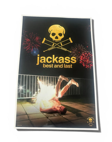 JACKASS BEST AND LAST - 12"x18" Original Promo Movie Poster MINT LE 2026
