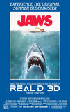 JAWS 13"x19" Original Promo Movie Poster 2022RR Steven Spielberg REAL 3D