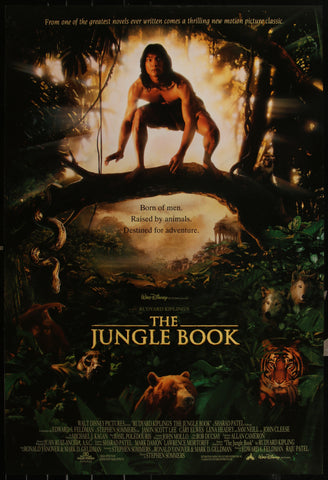 THE JUNGLE BOOK - 27"x40" D/S Original Movie Poster One Sheet 1994 Disney JASON SCOTT LEE