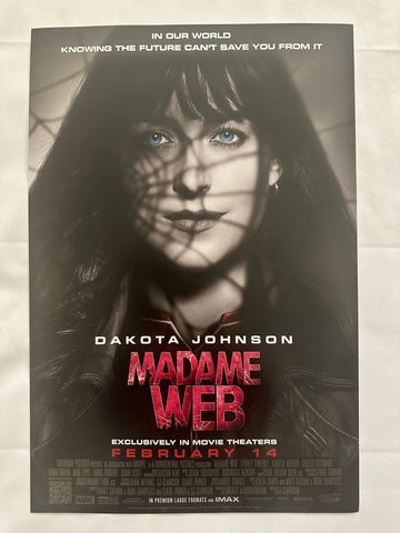 MADAME WEB - 11.5"x17" Original Promo Movie Poster 2024 MINT Dakota Johnson Mar