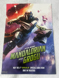 THE MANDALORIAN AND GROGU 13"x19" D/S Original Movie Poster MINT AMC First Look IMAX