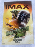 THE MANDALORIAN AND GROGU 13"x19" D/S Original Movie Poster MINT AMC First Look IMAX