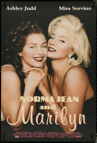 NORMA JEAN AND MARILYN - 27"x40" Original Movie Poster One Sheet 1996 Monroe