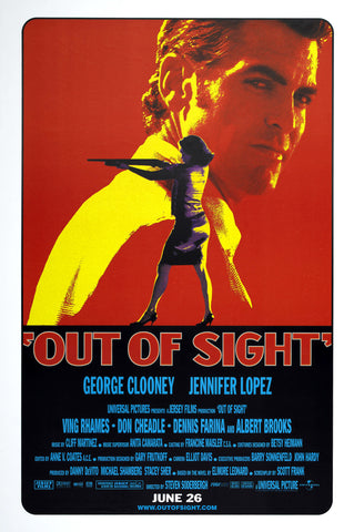 OUT OF SIGHT 11.5"x17" Original Promo Movie Poster 1998 MINT George Clooney JLO Steven Soderbergh