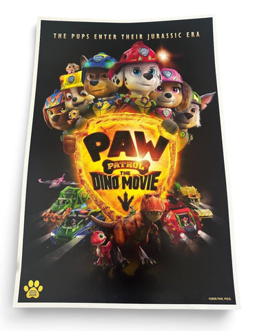 PAW PATROL THE DINO MOVIE - 12"x18" Original Promo Movie Poster 2026 MINT LE