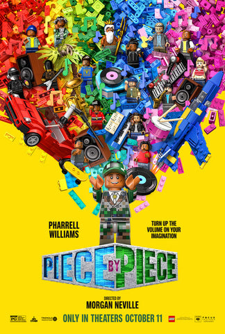PIECE BY PIECE - 11"x17" Original Promo Movie Poster MINT Pharrell Williams LEGO 2024 B