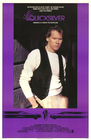 QUICKSILVER - 27"x41" Original Movie Poster One Sheet Rolled 1986 Kevin Bacon