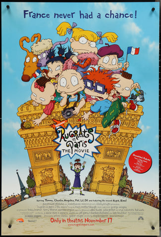 THE RUGRATS IN PARIS - 27x40 D/S Original Movie Poster One Sheet Animated 2000