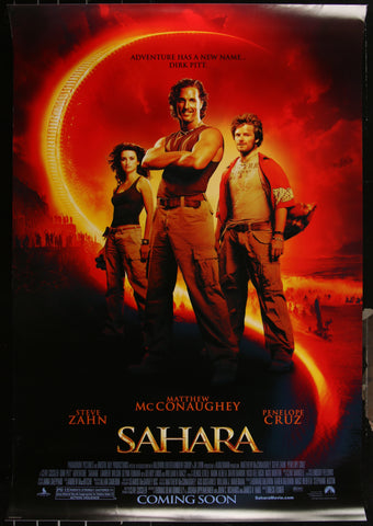 SAHARA 27"x40" D/S Original Movie Poster One Sheet 2005 Matthew McConaughey