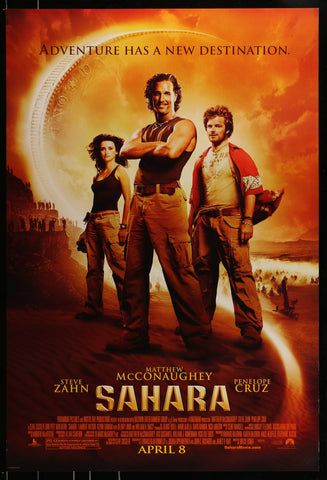SAHARA 27"x40" D/S Original Movie Poster One Sheet 2005 Matthew McConaughey