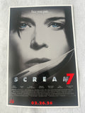 SCREAM 7 - 12"x18" Original Promo Movie Poster 2026 MINT LE Version Neve Campbell
