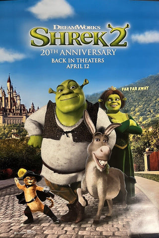 SHREK 2 - 11"x17" Original Movie Poster MINT 2024RR 20th Anniversary Dreamworks